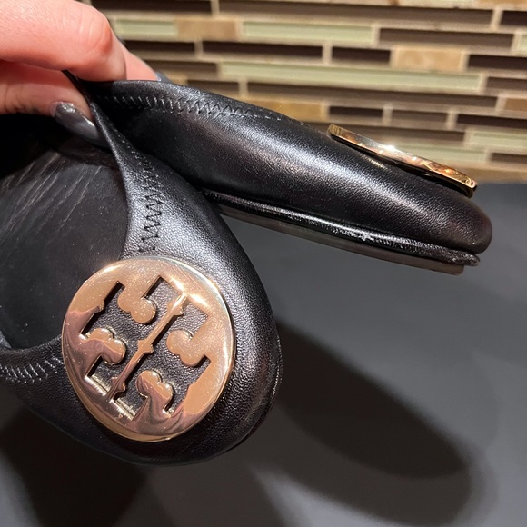 Tory Burch Black Reva Flat Size 5.5 - Picture 5 of 6
